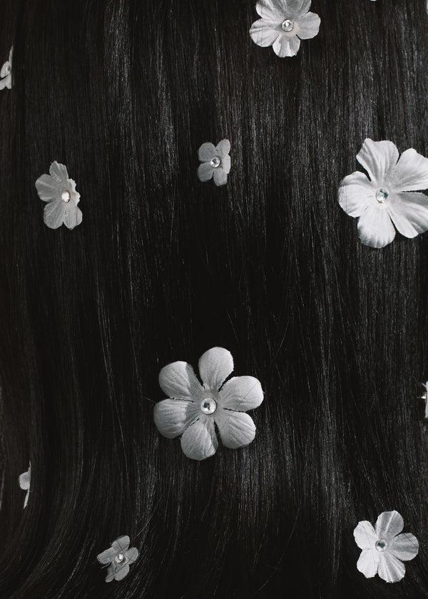 Jennifer Behr Anemone Hair Magnet Set Crystal Cream