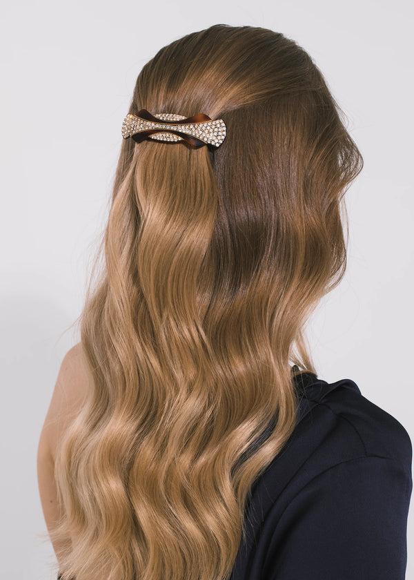 Jennifer Behr Ariane Vintage French Barrette Tortoise