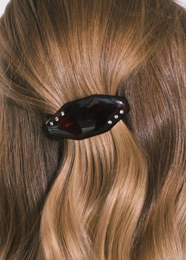 Jennifer Behr Eugenie Vintage French Barrette Tortoise