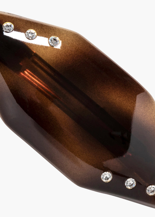 Jennifer Behr Eugenie Vintage French Barrette Tortoise