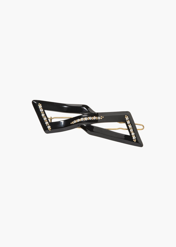 jennifer behr Francoise Vintage French Barrette Black
