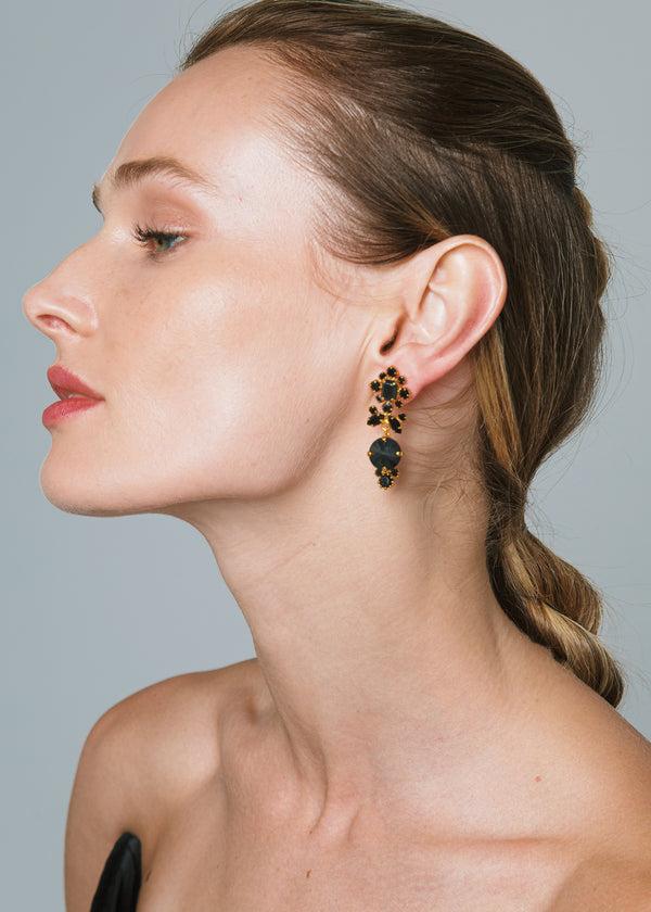 Jennifer Behr Albertina Earrings Jet