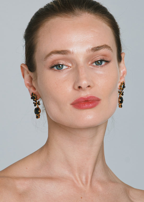 Jennifer Behr Albertina Earrings Jet