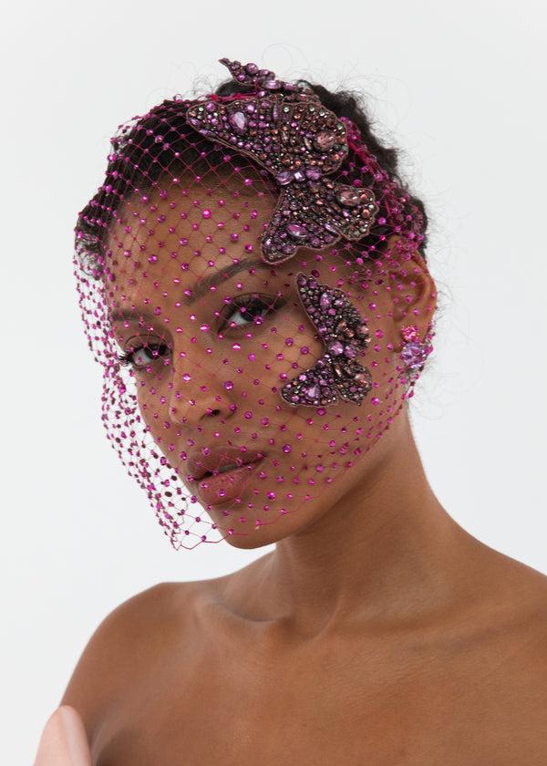 Jennifer Behr Allegra Voilette Amethyst