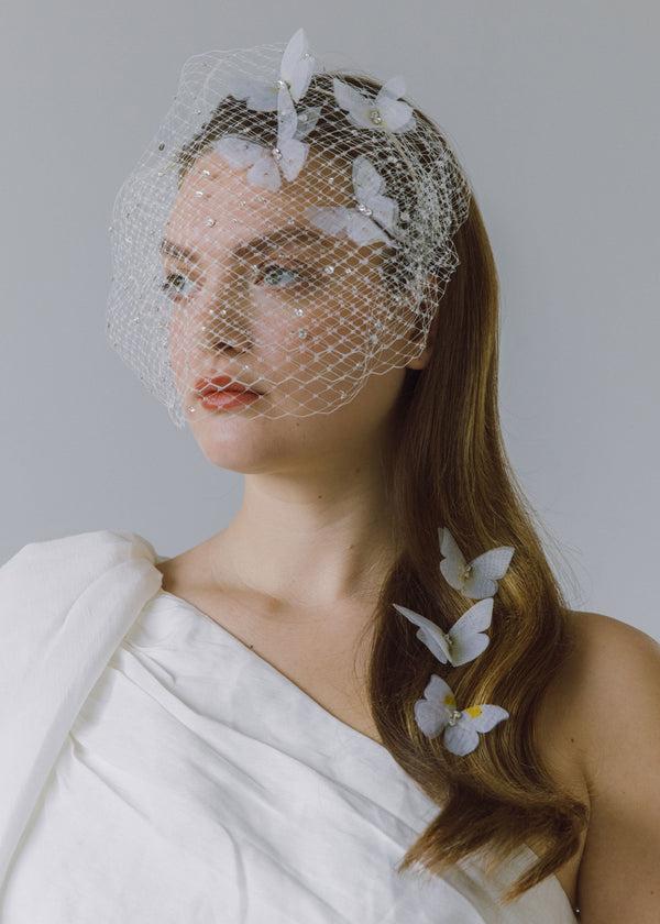 Jennifer Behr Allira Bobby Pin Set Cream