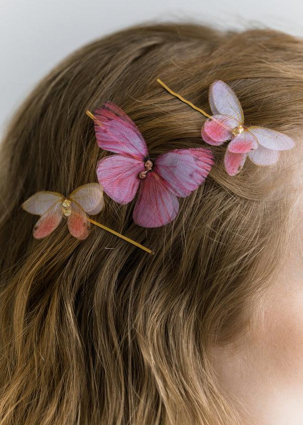 Jennifer Behr Allira Bobby Pin Set Peony