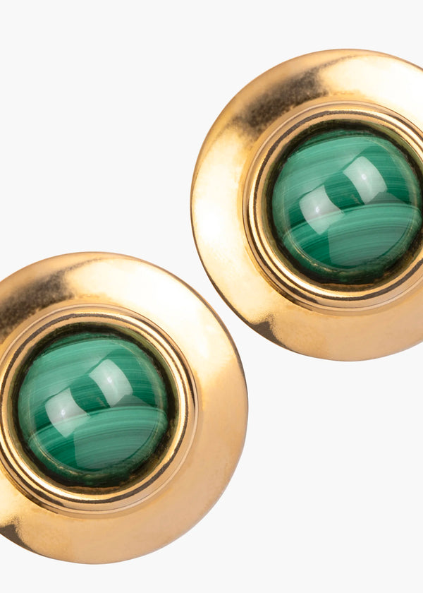 Jennifer Behr Alva Earrings Malachite