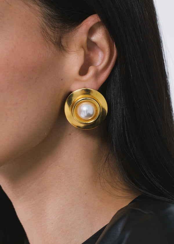 Jennifer Behr Alva Earrings Pearl