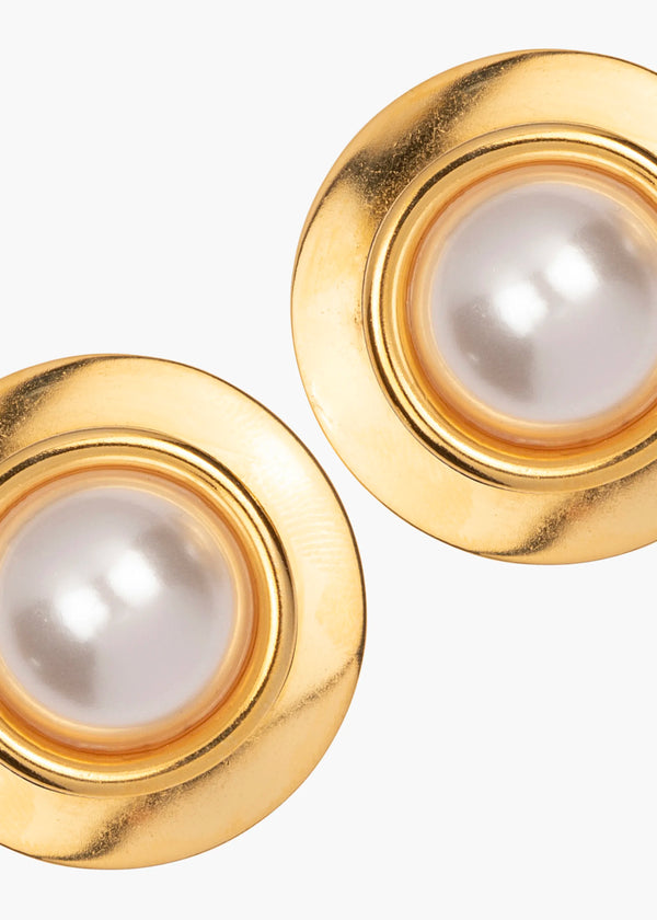 Jennifer Behr Alva Earrings Pearl