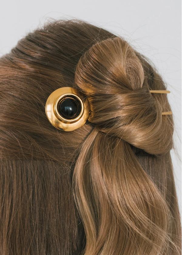 Jennifer Behr Alva Hairpin Onyx