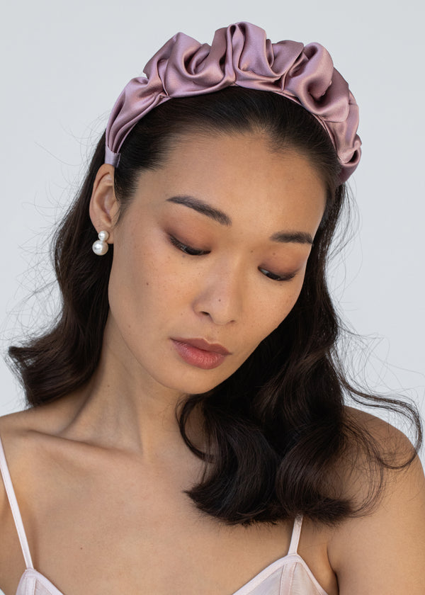 Jennifer Behr Amelia Headband Dusty Lilac