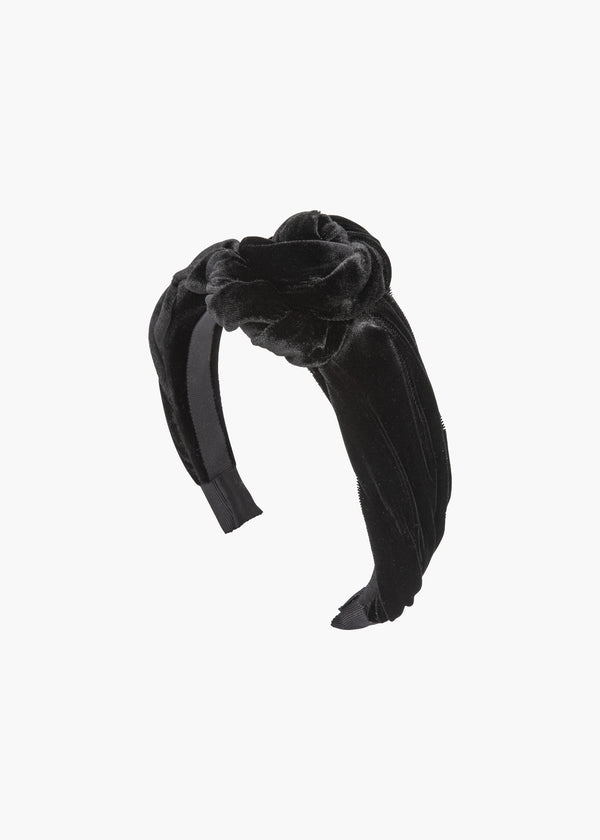 jennifer behr Amina Headband in Velvet Black