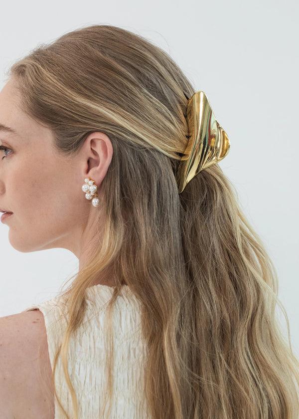 Jennifer Behr Amira Jaw Clip Gold