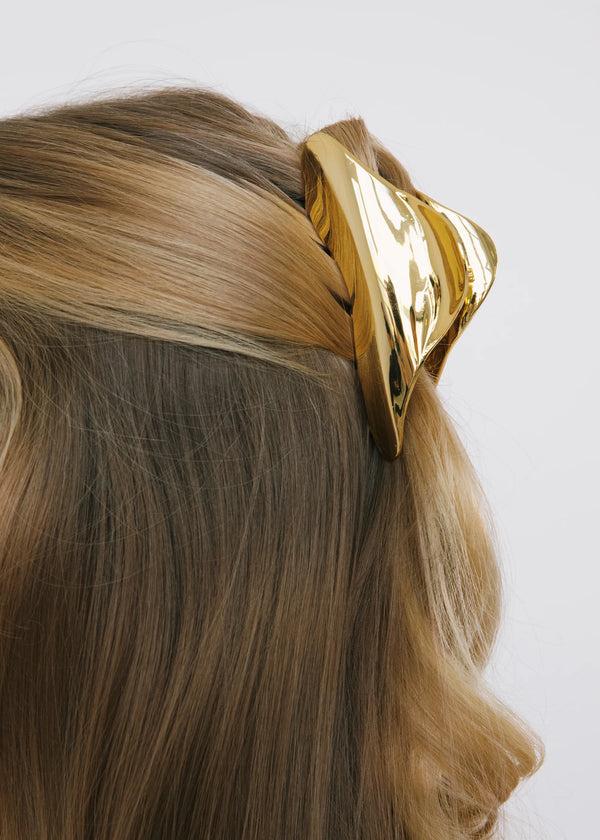 Jennifer Behr Amira Jaw Clip Gold