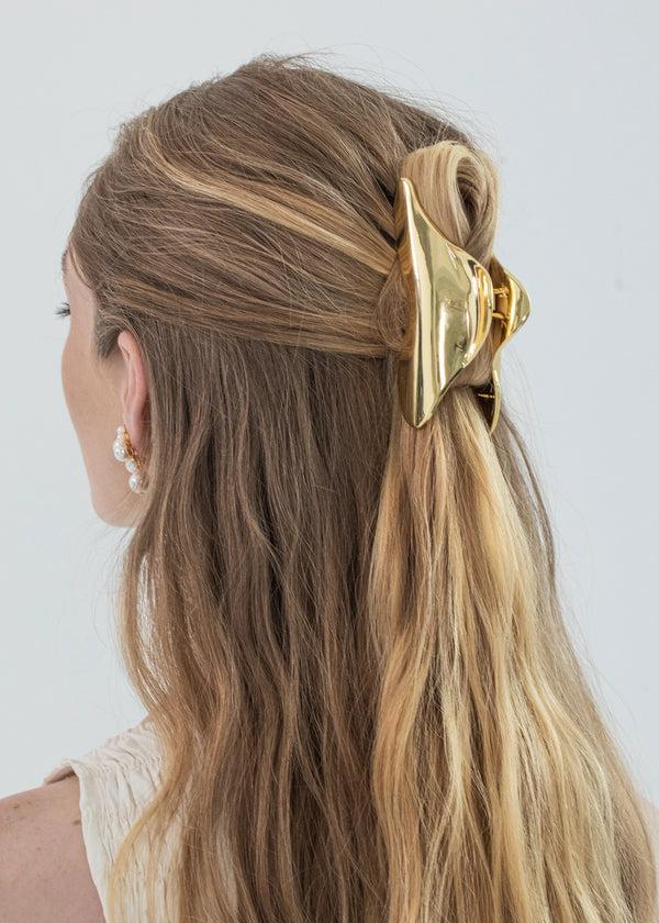 Jennifer Behr Amira Jaw Clip Gold