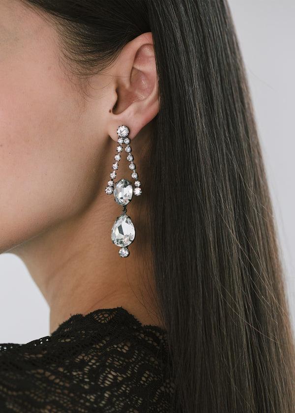 Jennifer Behr Anette Earrings Gunmetal