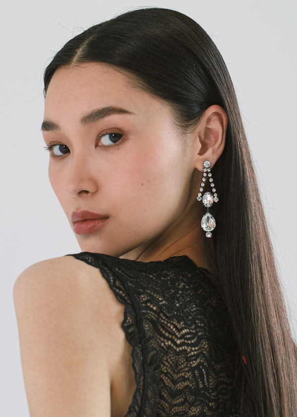 Jennifer Behr Anette Earrings Gunmetal