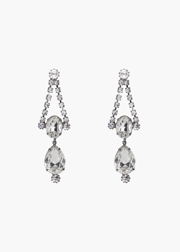 jennifer behr Anette Earrings Gunmetal