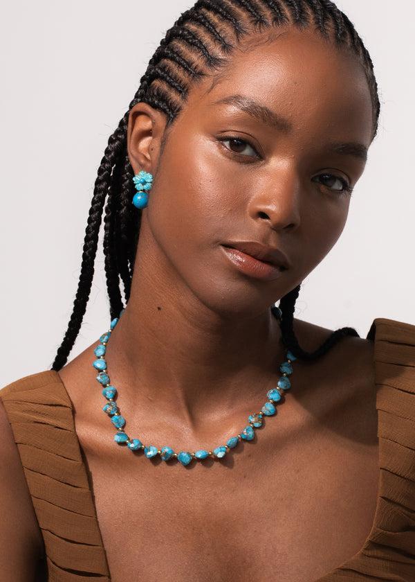 Jennifer Behr Angara Necklace Turquoise