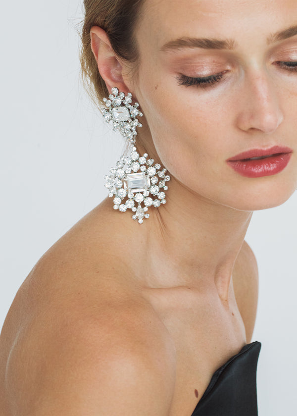 Jennifer Behr Angelica Earrings Crystal