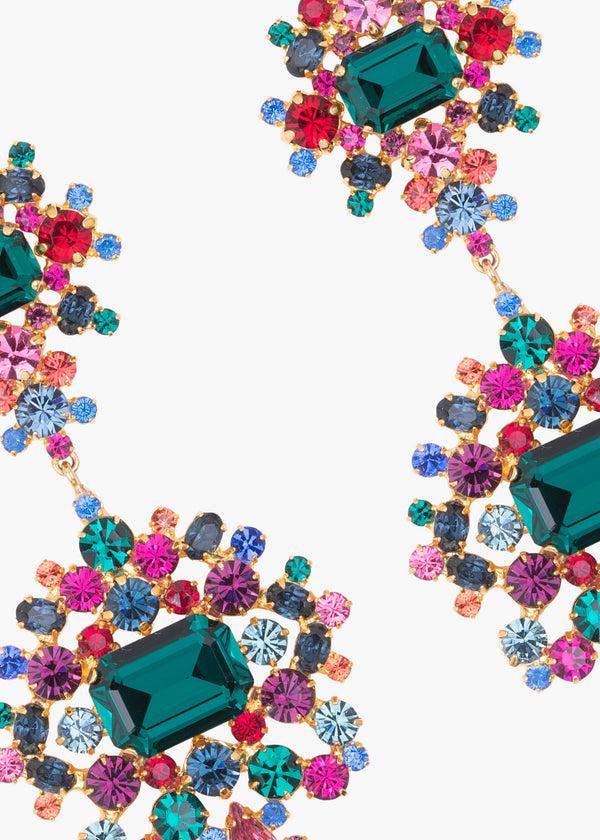 Jennifer Behr Angelica Earrings Emerald