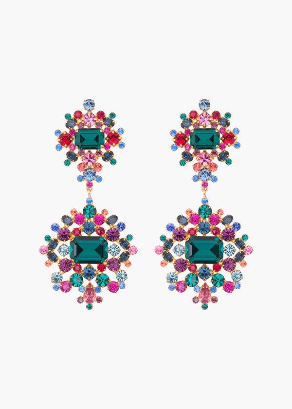 jennifer behr Angelica Earrings Emerald