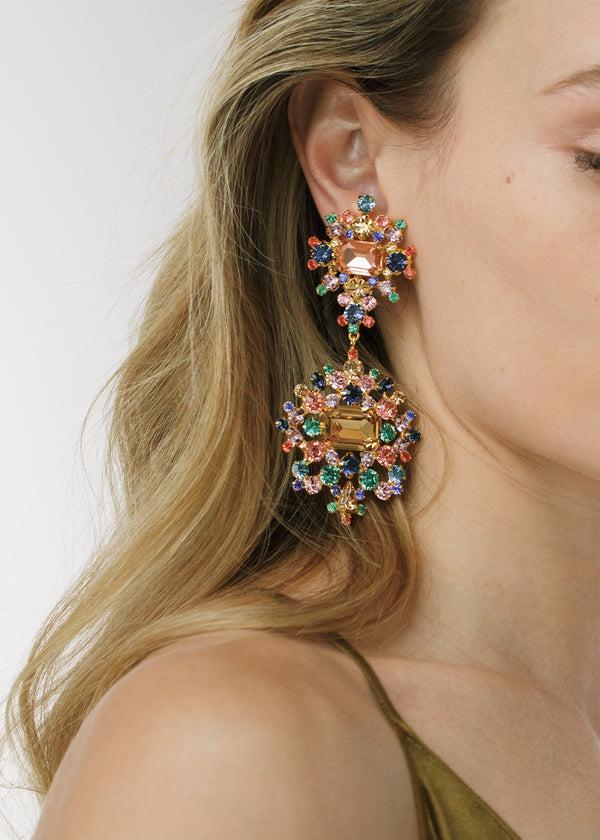 Jennifer Behr Angelica Earrings Rose