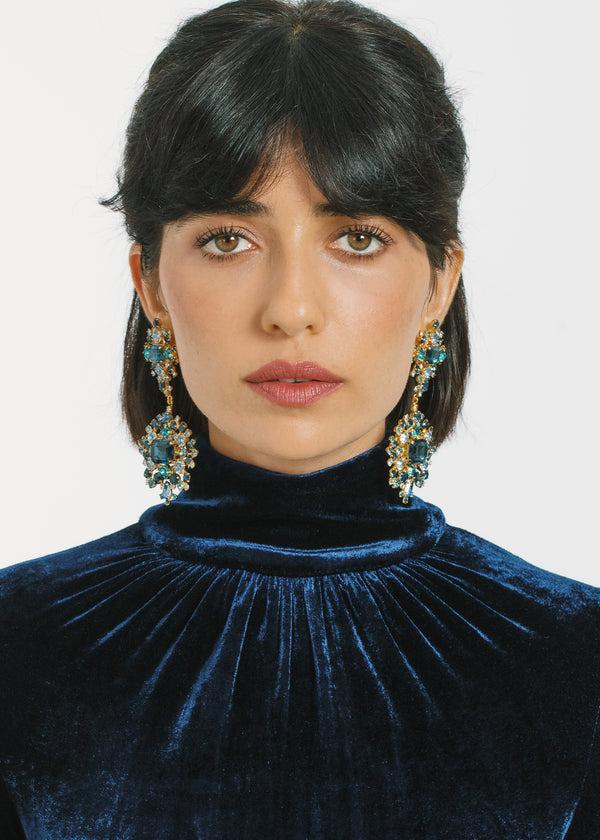 Jennifer Behr Angelica Earrings Sapphire