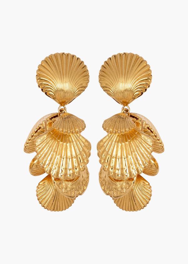jennifer behr Aphrodite Earrings Gold