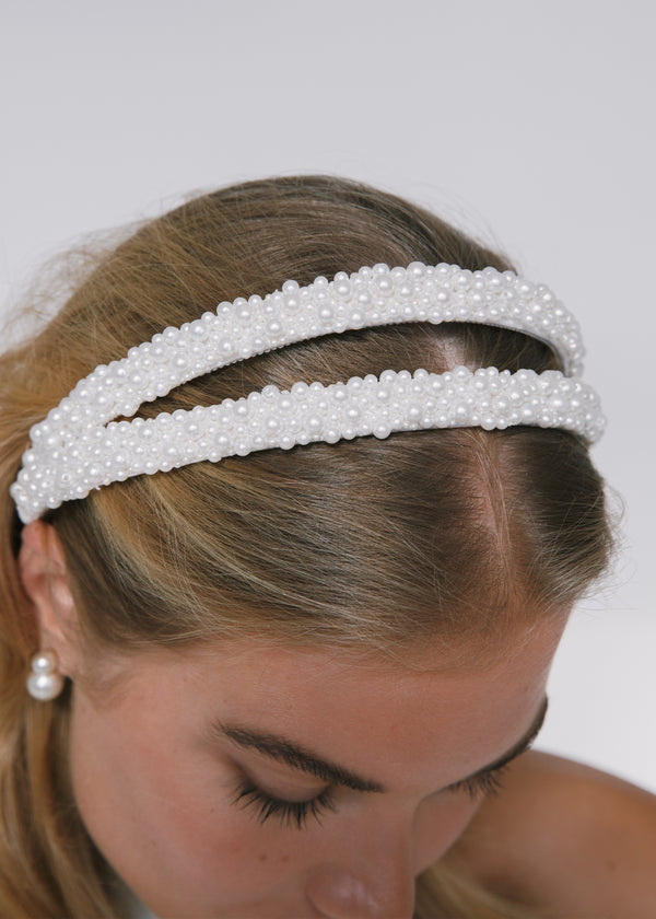 Jennifer Behr Ardeen Headband Pearl