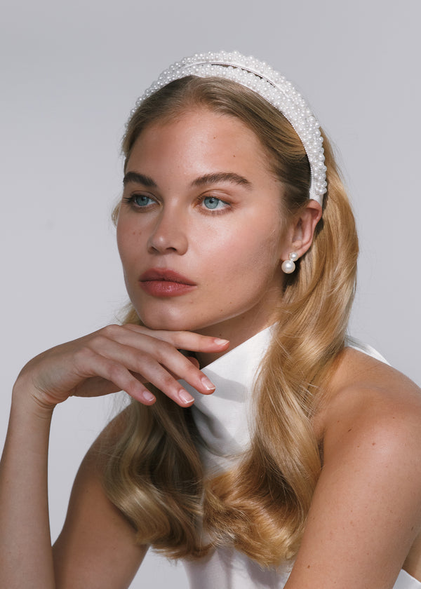 Jennifer Behr Ardeen Headband Pearl