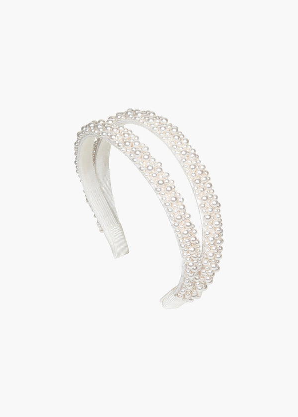 jennifer behr Ardeen Headband Pearl