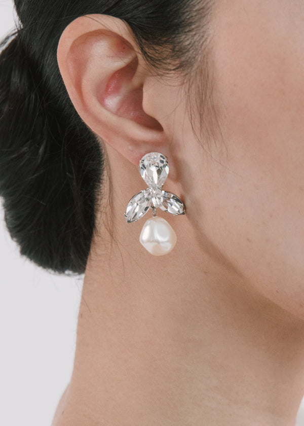 Jennifer Behr Aren Earrings Crystal