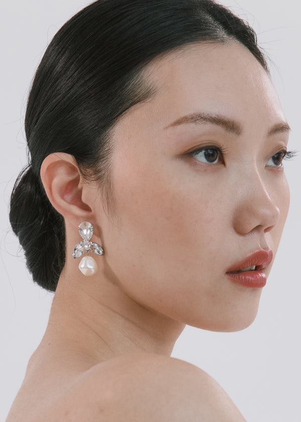 Jennifer Behr Aren Earrings Crystal