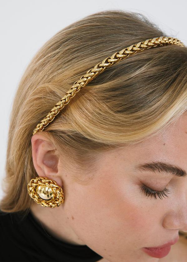 Jennifer Behr Ari Headband Gold