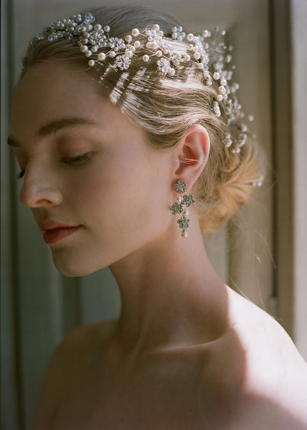 Jennifer Behr Aria Earrings Crystal