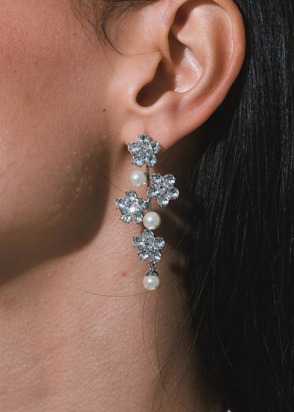 Jennifer Behr Aria Earrings Crystal