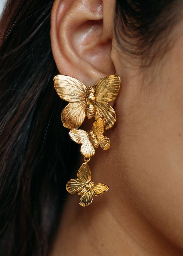 Jennifer Behr Avah Earrings Gold