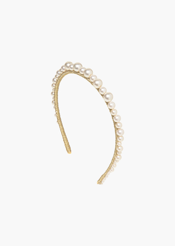 jennifer behr Belladonna Headband Pearl