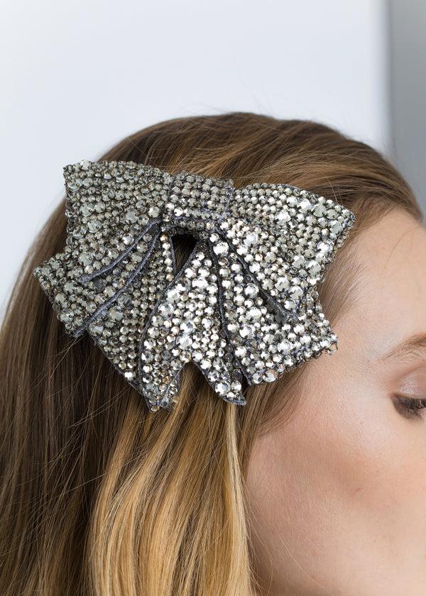 Jennifer Behr Belle Bow Barrette Crystal
