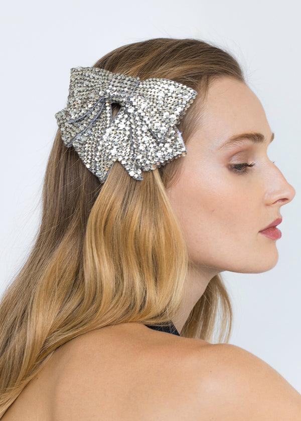 Jennifer Behr Belle Bow Barrette Crystal