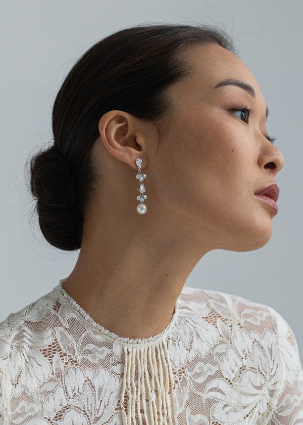 Jennifer Behr Betta Earrings Crystal