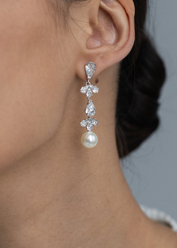 Jennifer Behr Betta Earrings Crystal