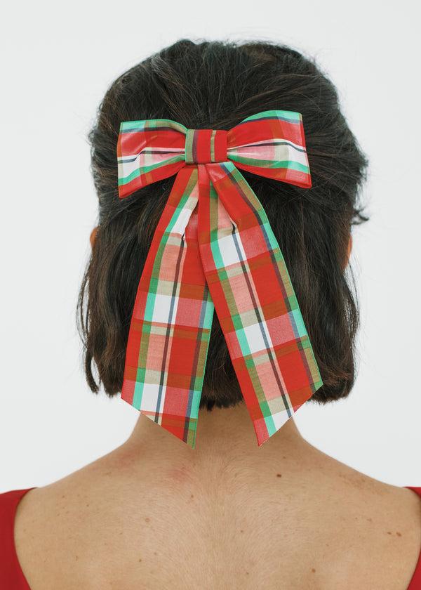 Jennifer Behr Bonnie Bow Barrette Red Multi