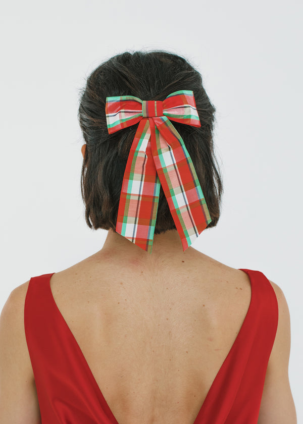 Jennifer Behr Bonnie Bow Barrette Red Multi