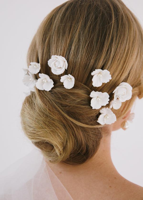 Jennifer Behr Cameryn Bobby Pin Set Cream