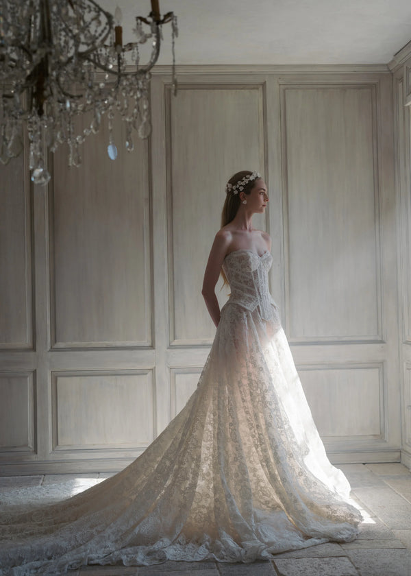 Jennifer Behr Cameryn Tiara Cream