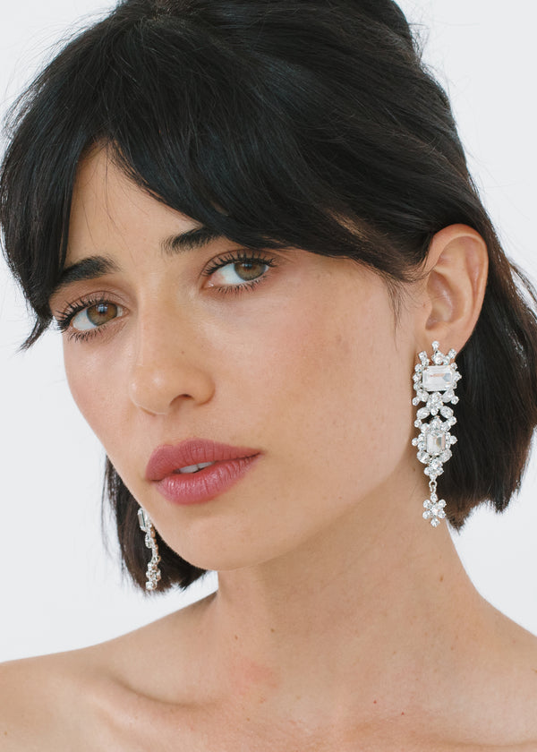 Jennifer Behr Candence Earrings Crystal