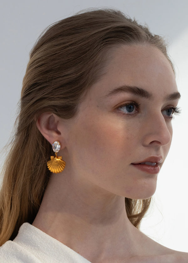 Jennifer Behr Capesante Earrings Diamond