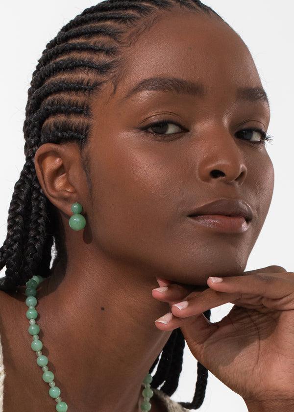 Jennifer Behr Cara Earrings Aventurine